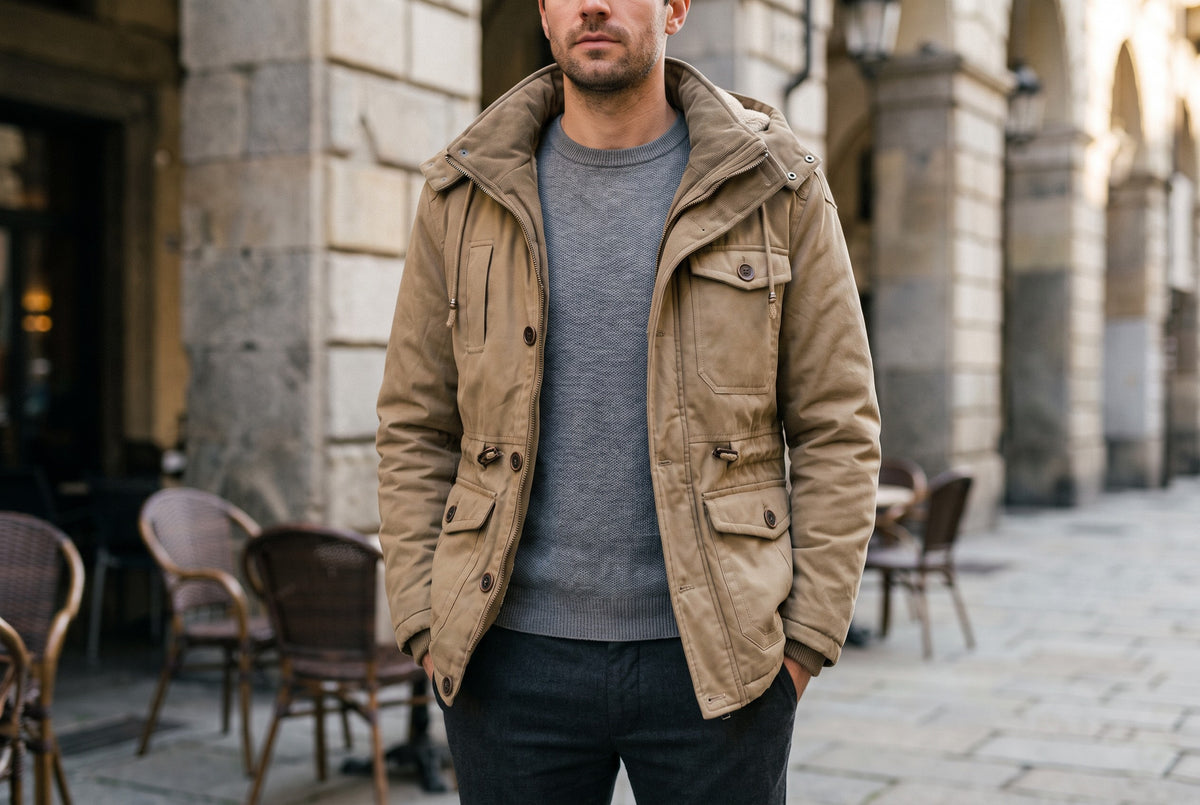 Alassio Fleece-Lined Hooded Field Jacket