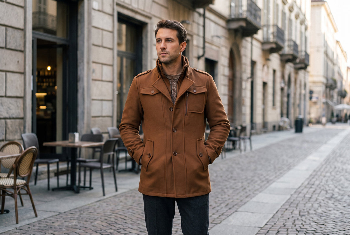 Cernobbio Double-Collar Car Coat