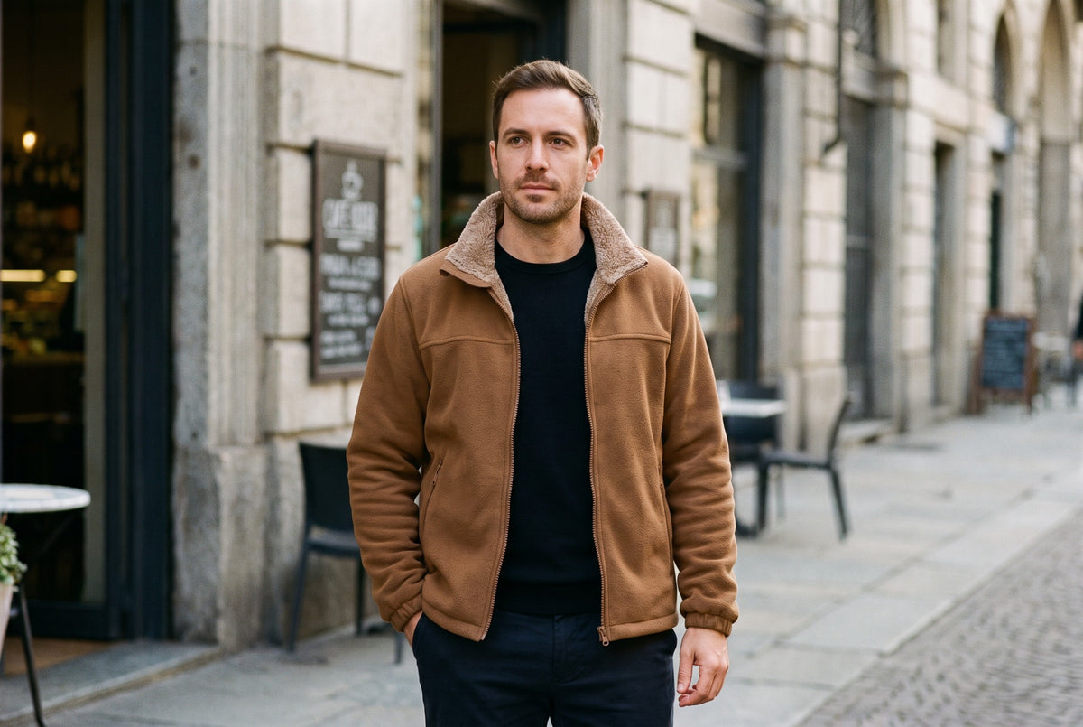 Clusone Sherpa-Lined Fleece Jacket