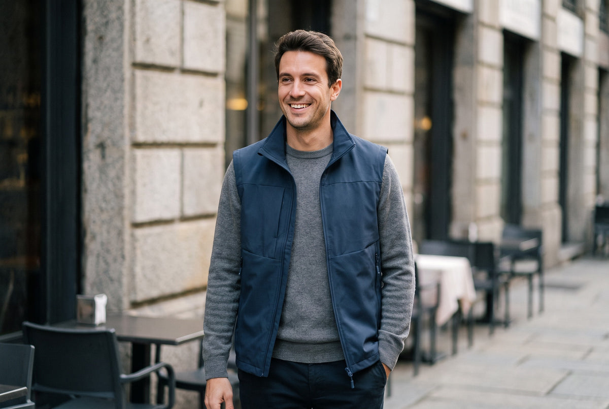 Gorizia Stand-Collar Zip Gilet