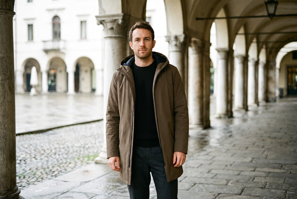 Parka Menaggio s kapucí a podšívkou