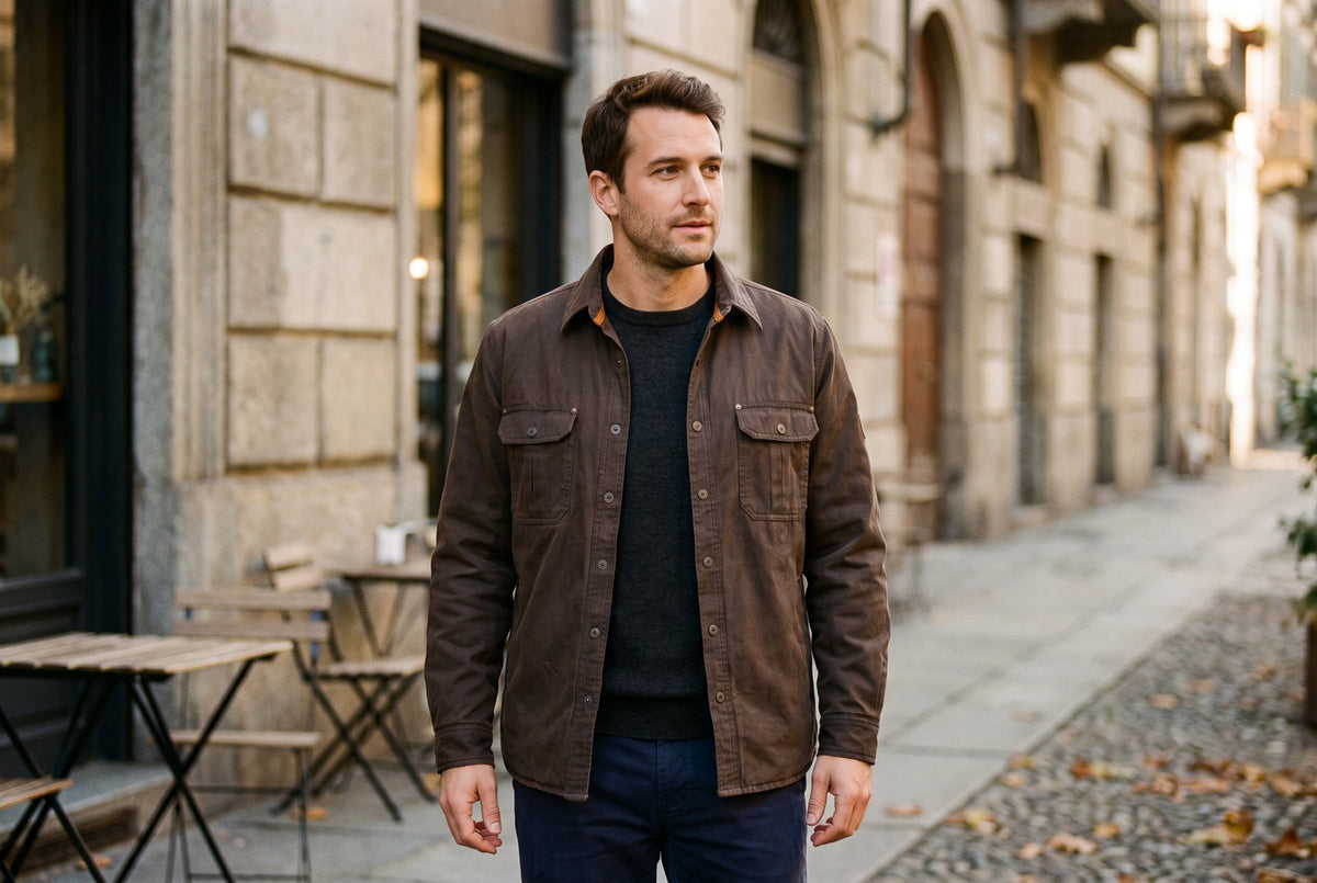 Moncalieri Plaid-Lined Shirt Jacket
