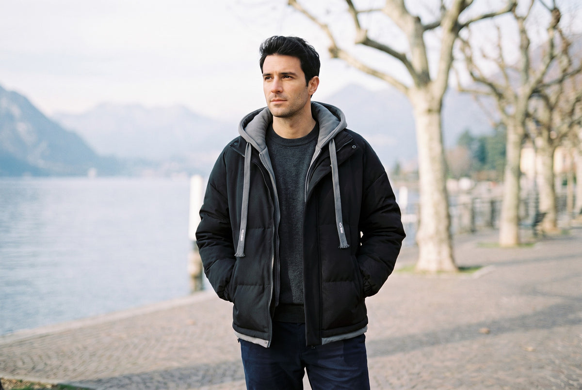 Morrovalle Contrast-Hood Puffer Jacket