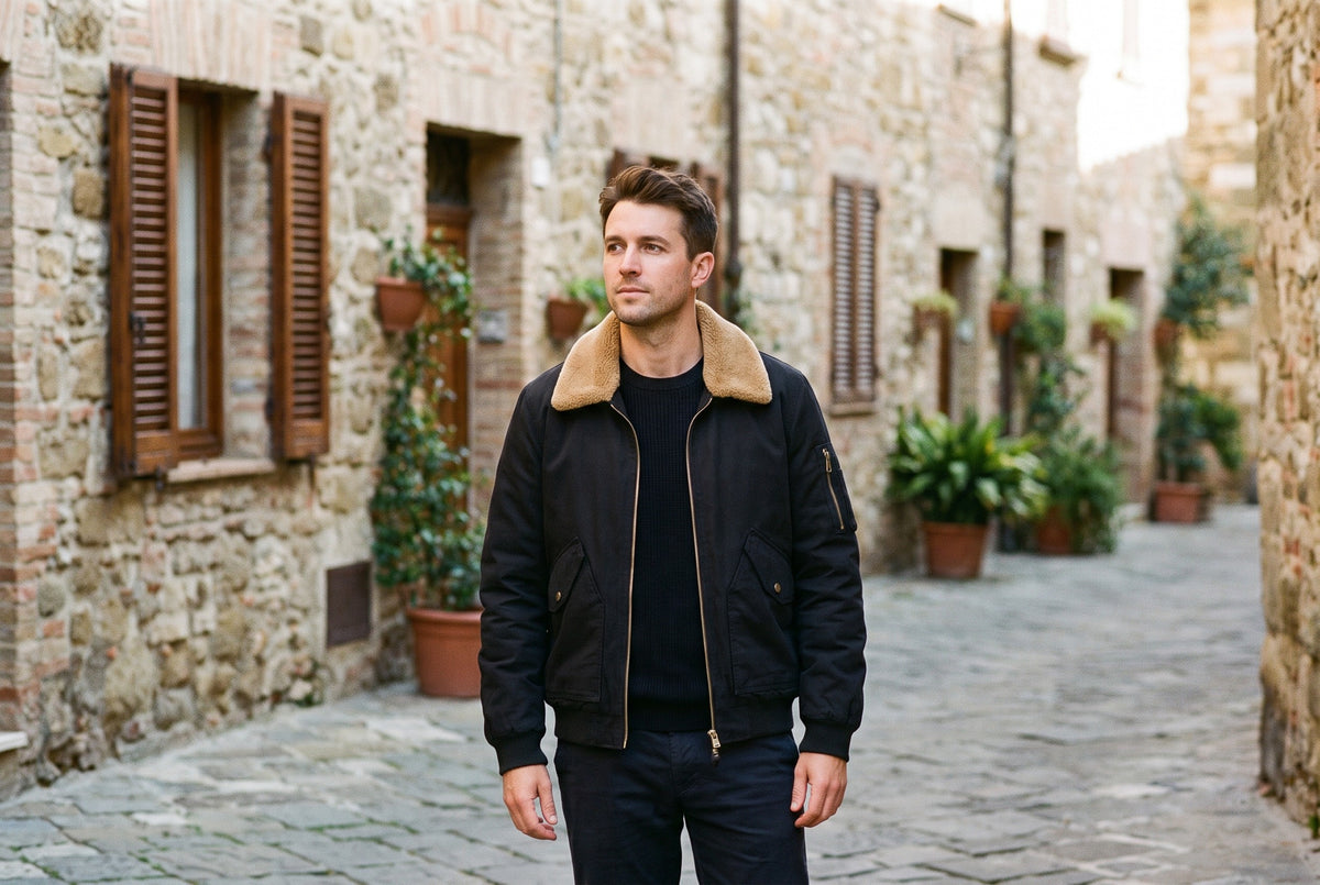 Oggiono Sherpa-Collar Flight Jacket