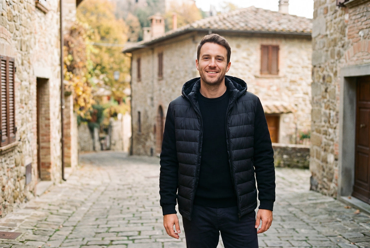 Pollenza Hooded Quilted Hybrid Jacket