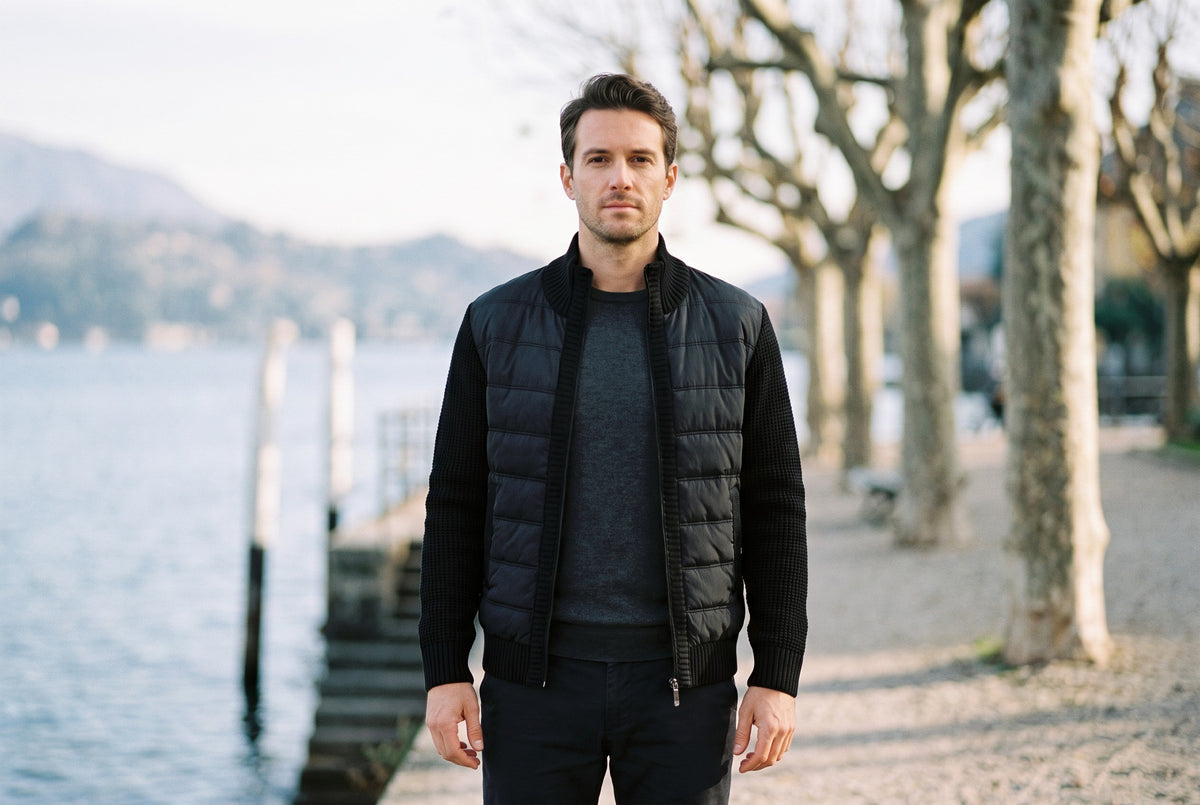 Vasto Quilted Knit Hybrid Jacket