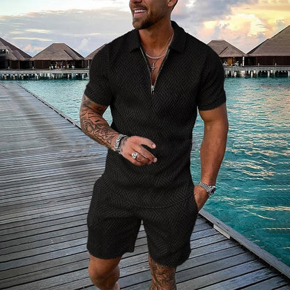 Olbia Zip Polo Set - lifestyle 1
