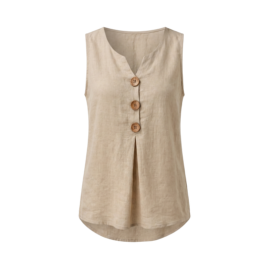 Sleeveless Button Top - product cover