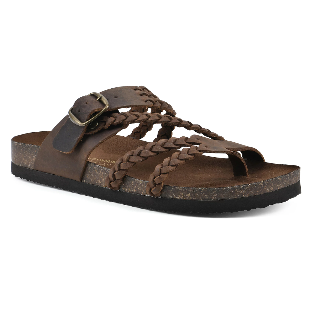 Leather Summer Sandals - Brown