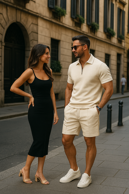 Milano Half-Zip Polo