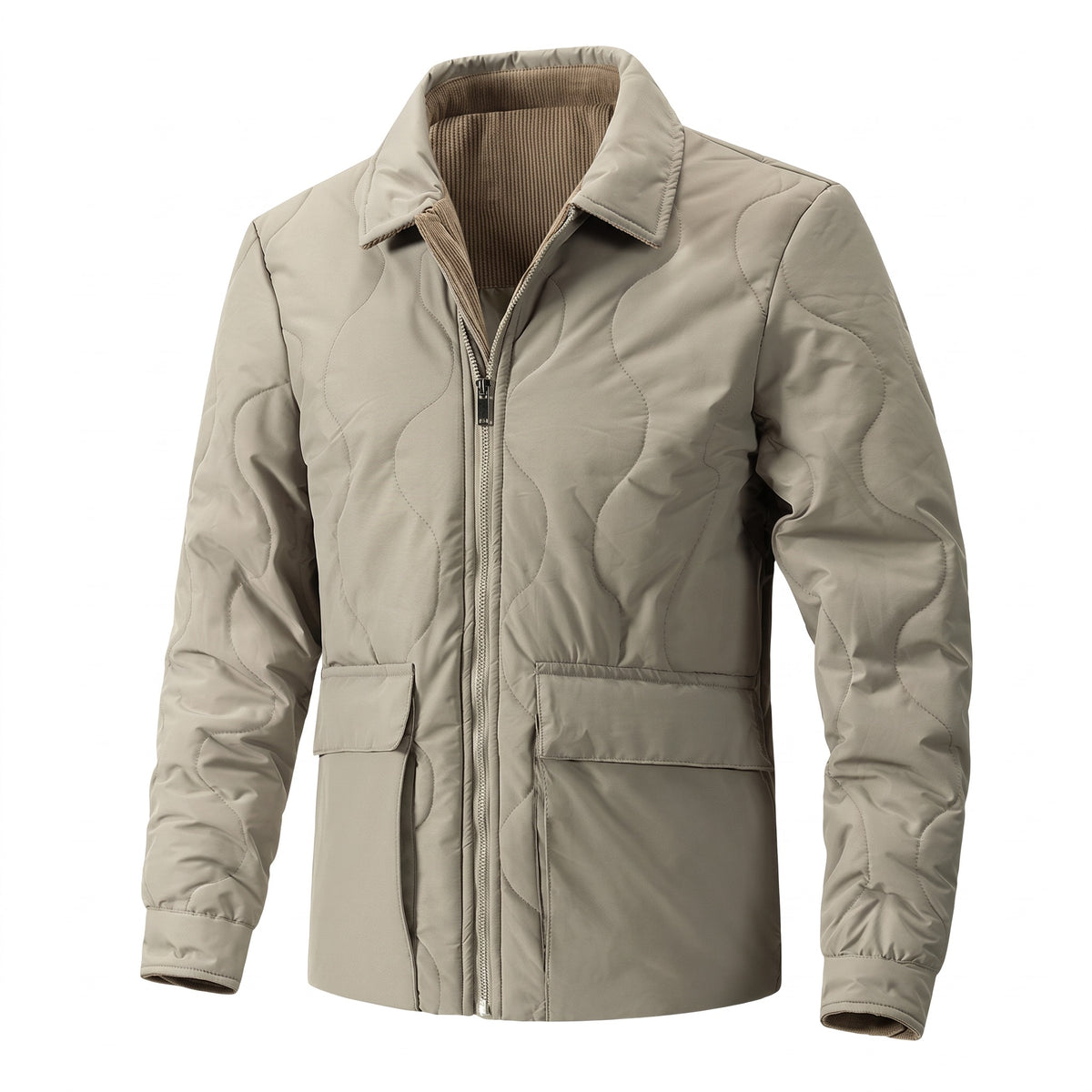 Albanella Wave-Quilted Collared Jacket - cover