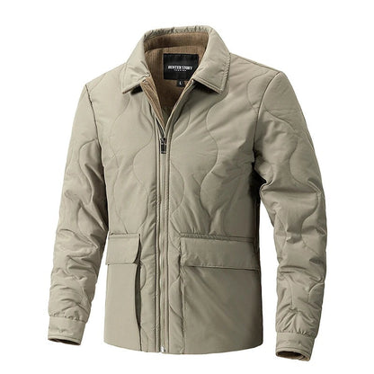 Albanella Wave-Quilted Collared Jacket - Beige