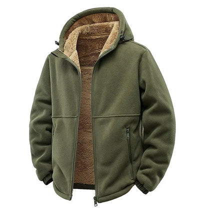 Albenga Fleece-Lined Hooded Jacket - Green