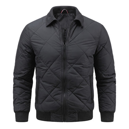 Alessano Knit-Collar Quilted Bomber Jacket - cover