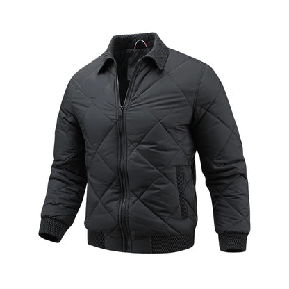 Alessano Knit-Collar Quilted Bomber Jacket - photo 1