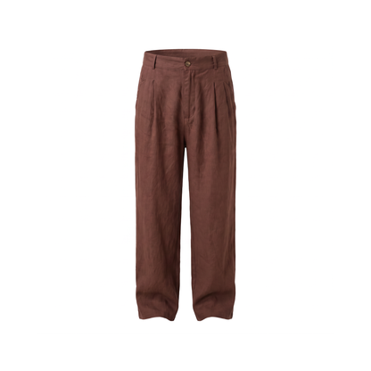 Alghero Wide-Leg Pants - Brown