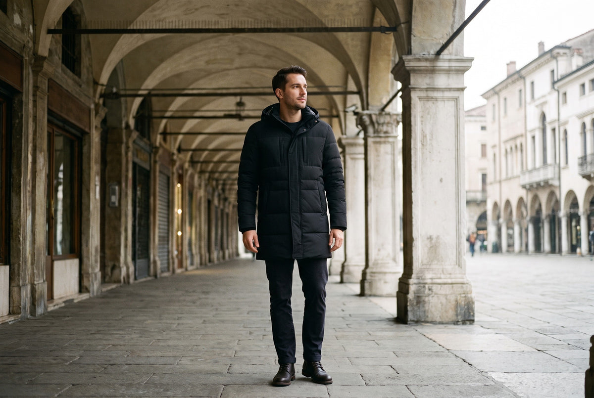 Altivole Long Hooded Puffer Coat