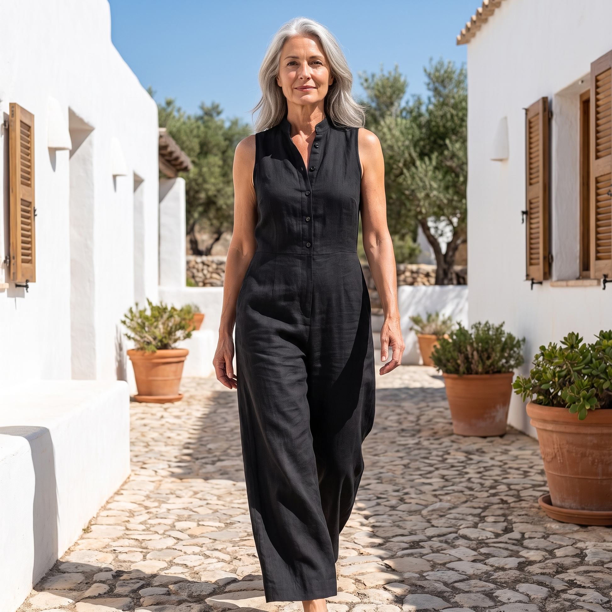 Wide-Leg Jumpsuit - movement