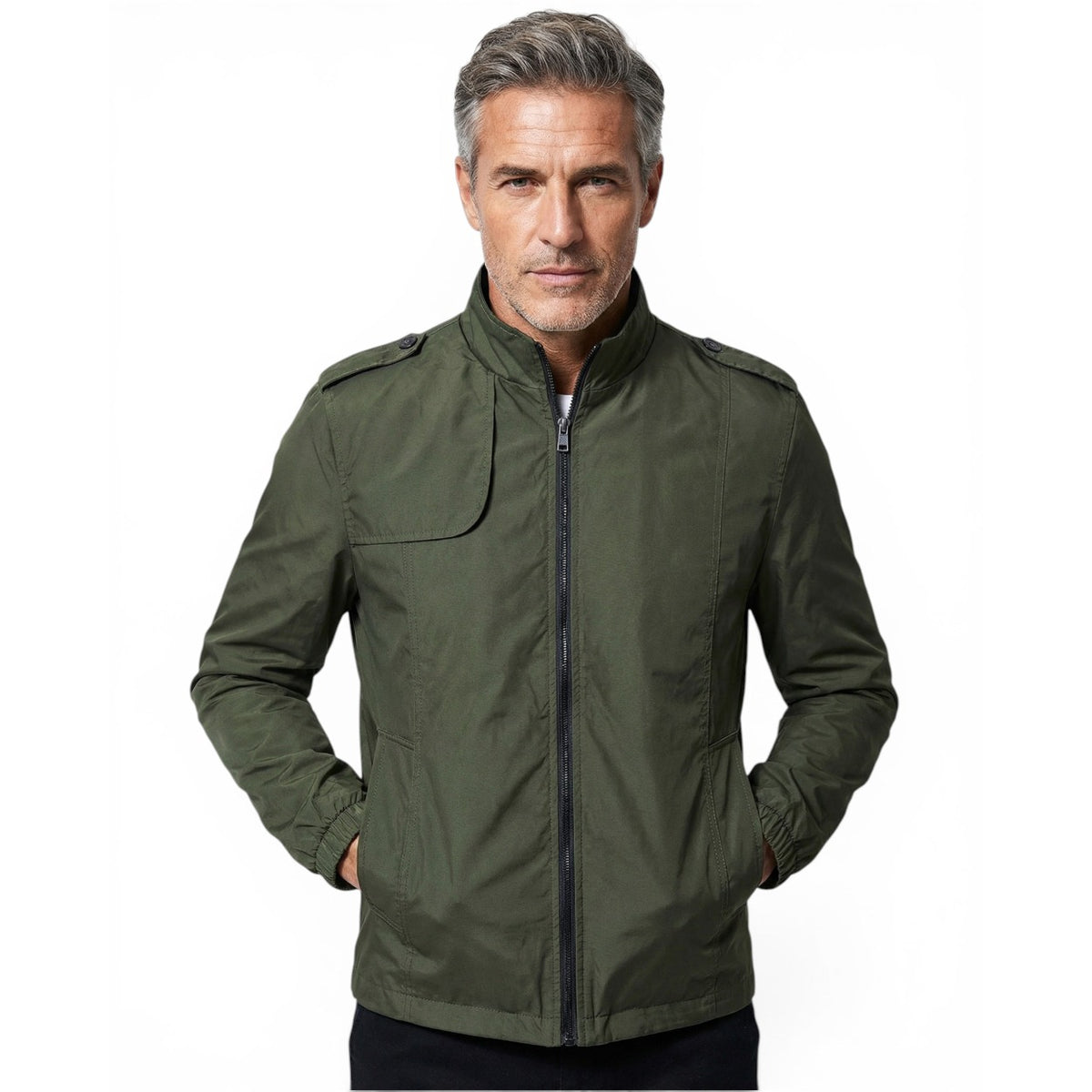 Arona Stand-Collar Bomber Jacket - photo 1
