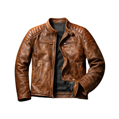 Ascoli Quilted-Shoulder Leather Jacket - photo 1