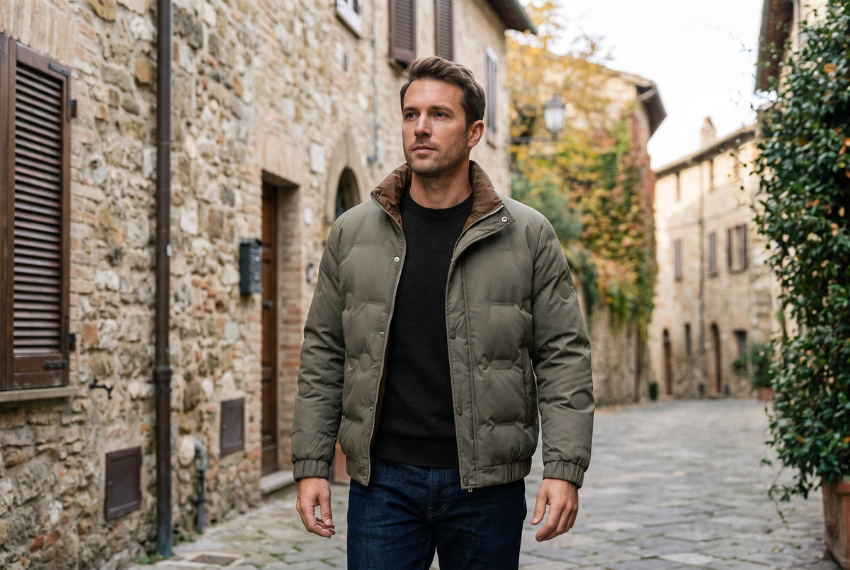 Avella Contrast-Collar Puffer Jacket