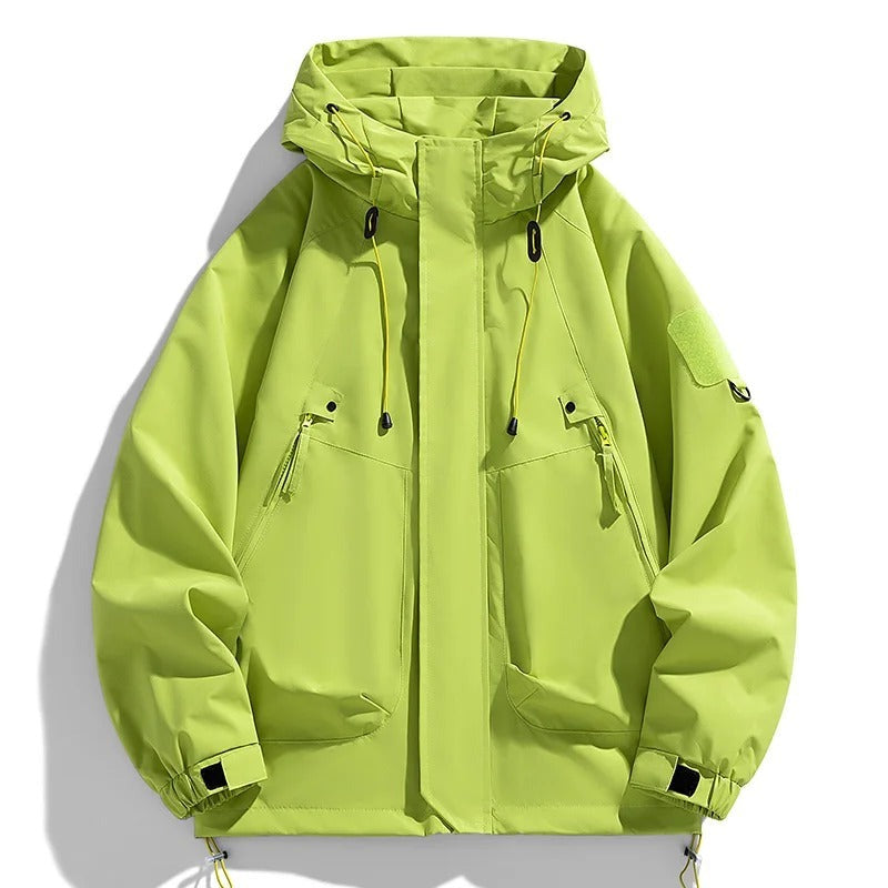 Avellino Relaxed Hooded Utility Jacket - Green