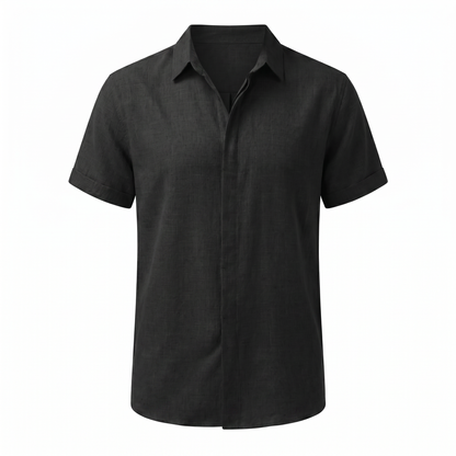 Barcelona Summer Shirt - front::Black