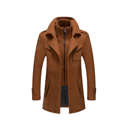 Bardolino Double-Collar Winter Coat - Brown