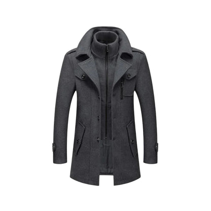 Bardolino Double-Collar Winter Coat - Grey