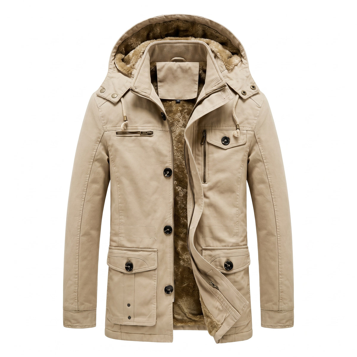 Basiglio Fleece-Lined Hooded Field Jacket - cover