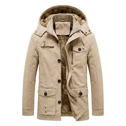 Basiglio Fleece-Lined Hooded Field Jacket - cover