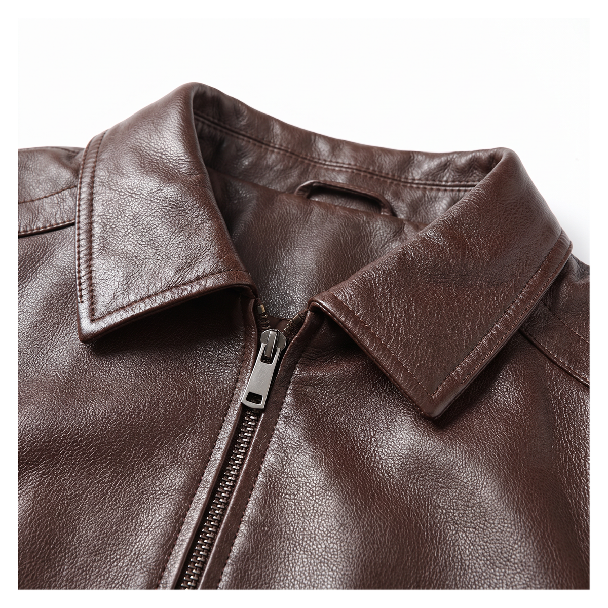 Bassano Leather Jacket - detail