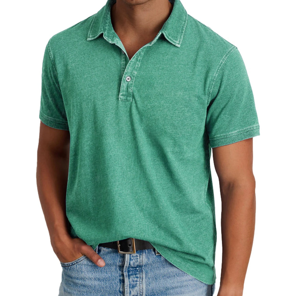 Belluno Knit Polo - Green