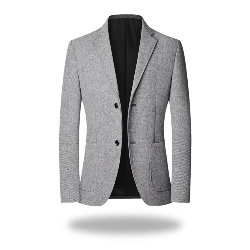 Benevento Brushed Patch-Pocket Blazer - Grey