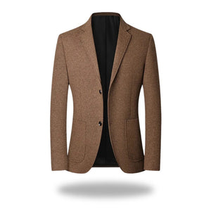 Benevento Brushed Patch-Pocket Blazer - Brown