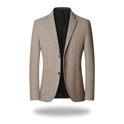 Benevento Brushed Patch-Pocket Blazer - Beige