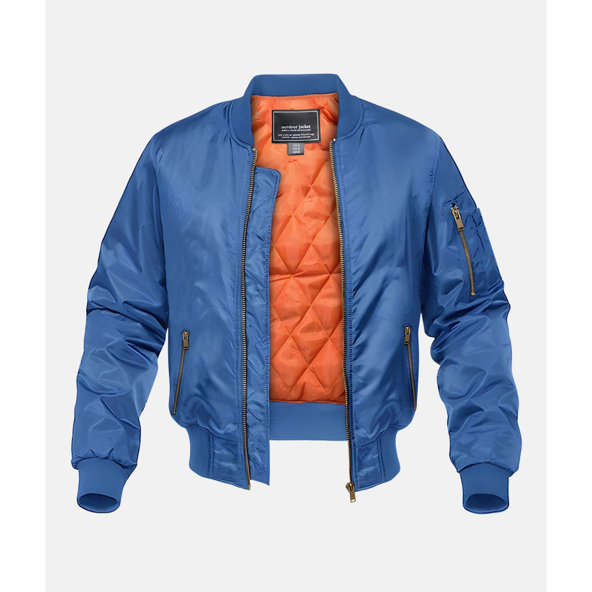 Bobbio Padded Flight Jacket - Blue