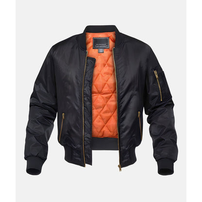 Bobbio Padded Flight Jacket - Black
