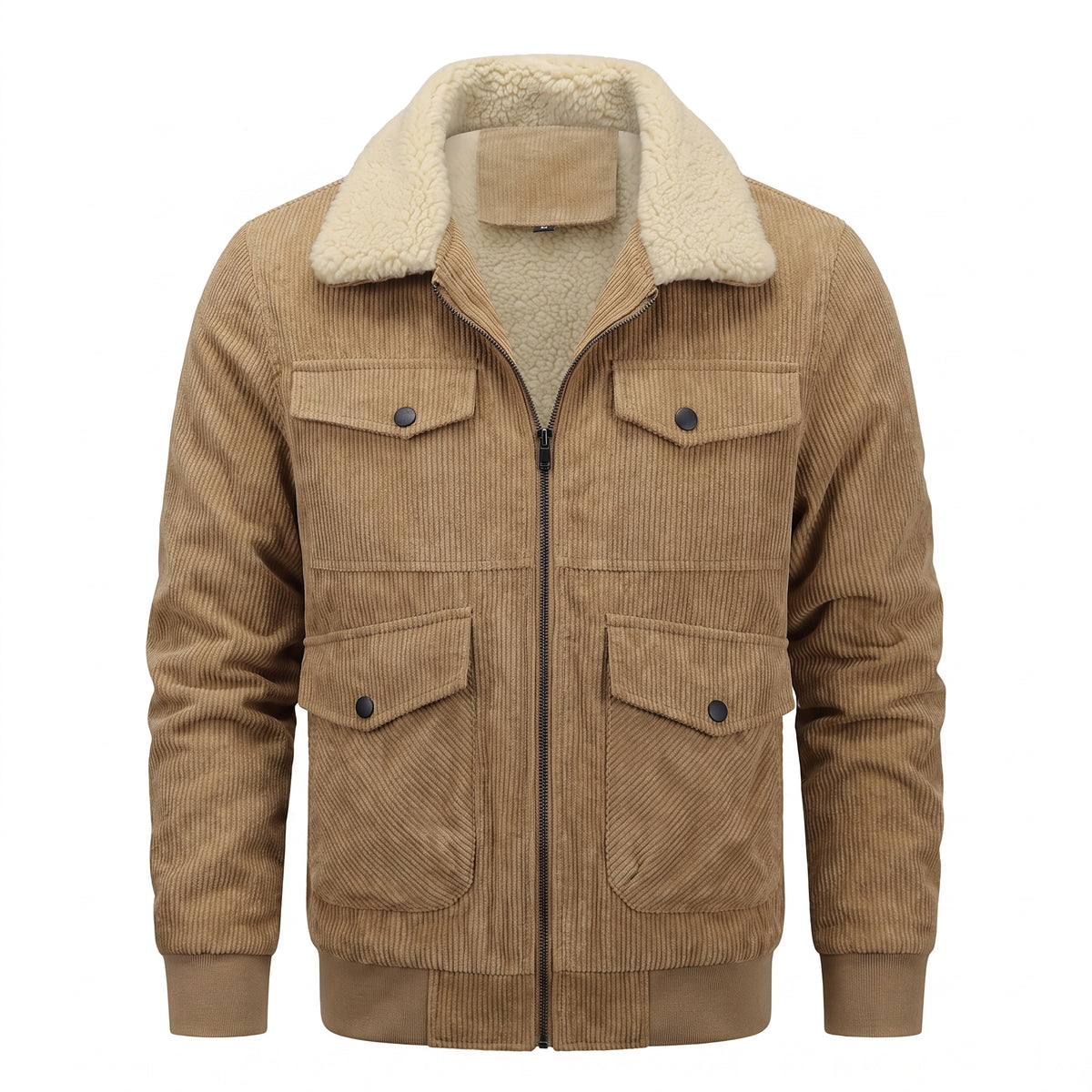 Breganze Sherpa-Collar Corduroy Jacket - cover