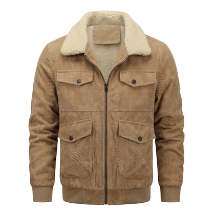 Breganze Sherpa-Collar Corduroy Jacket - cover