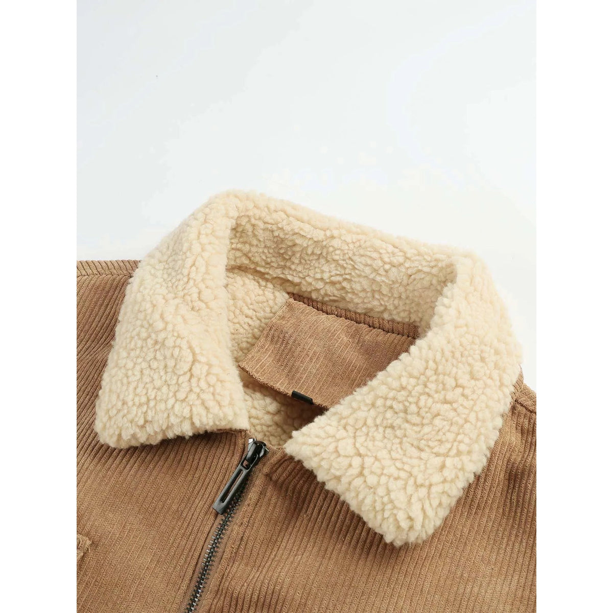 Breganze Sherpa-Collar Corduroy Jacket - photo 4