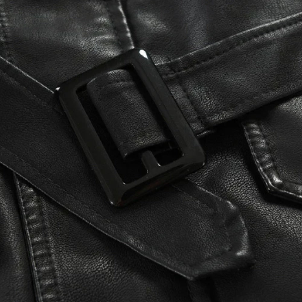 Brescia Long Leather Coat - photo 6