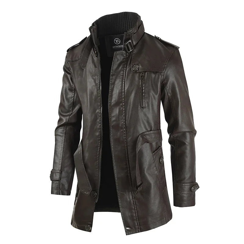 Brescia Long Leather Coat - photo 1