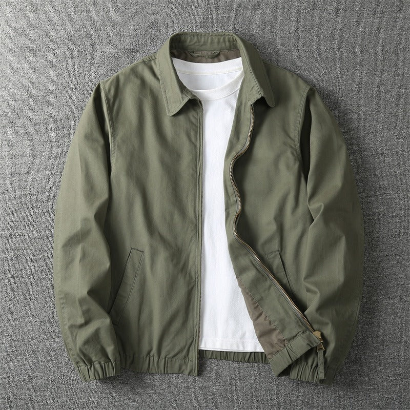 Brindisi Lightweight Collared Jacket - Khaki