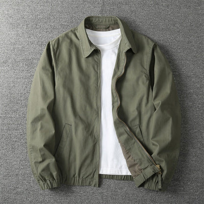 Brindisi Lightweight Collared Jacket - Khaki