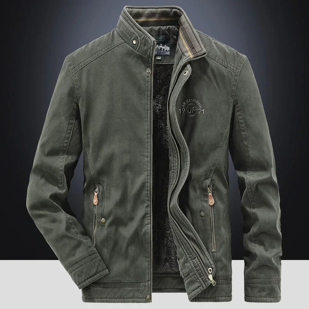 Brunico Fleece-Lined Utility Jacket - Green