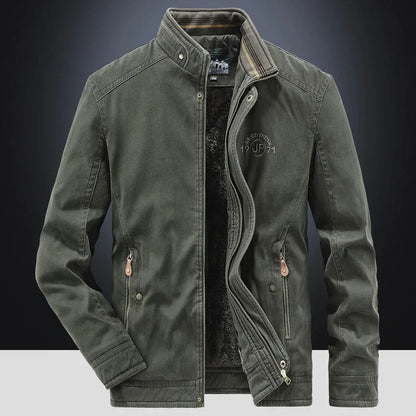 Brunico Fleece-Lined Utility Jacket - Green