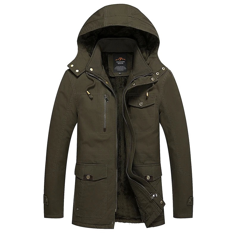 Cagliari Fleece-Lined Hooded Parka - Green