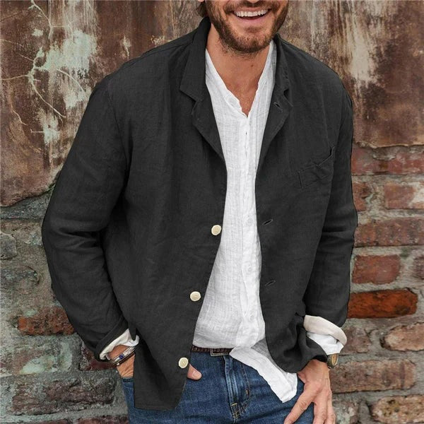 Camaiore Unstructured Blazer - Black