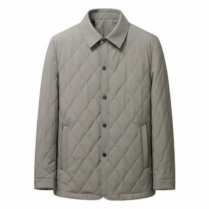 Caorle Diamond-Quilted Shirt-Collar Jacket - cover